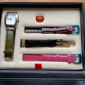 Swiss military watch gift set